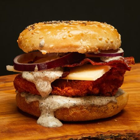 Crispy Bacon Truffled Burger