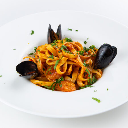 Tagliatele con Gamberi